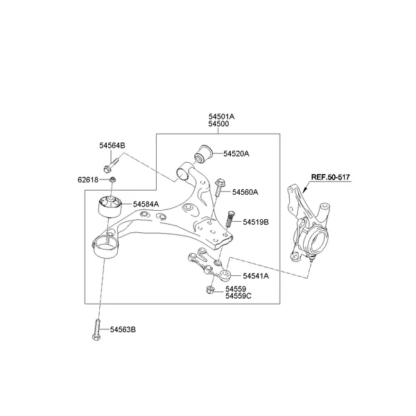 FRONT SUSPENSION LOWER ARM