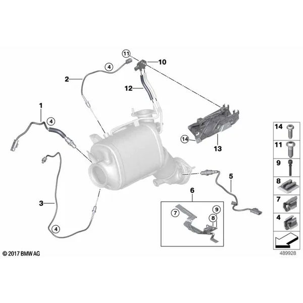 Датчики саж. фильтра/дополн.элементы