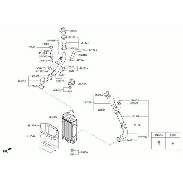 Турбокомпрессор и охладитель воздуха