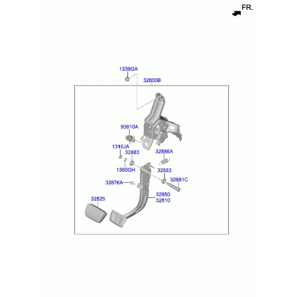 педаль тормоза и сцепления