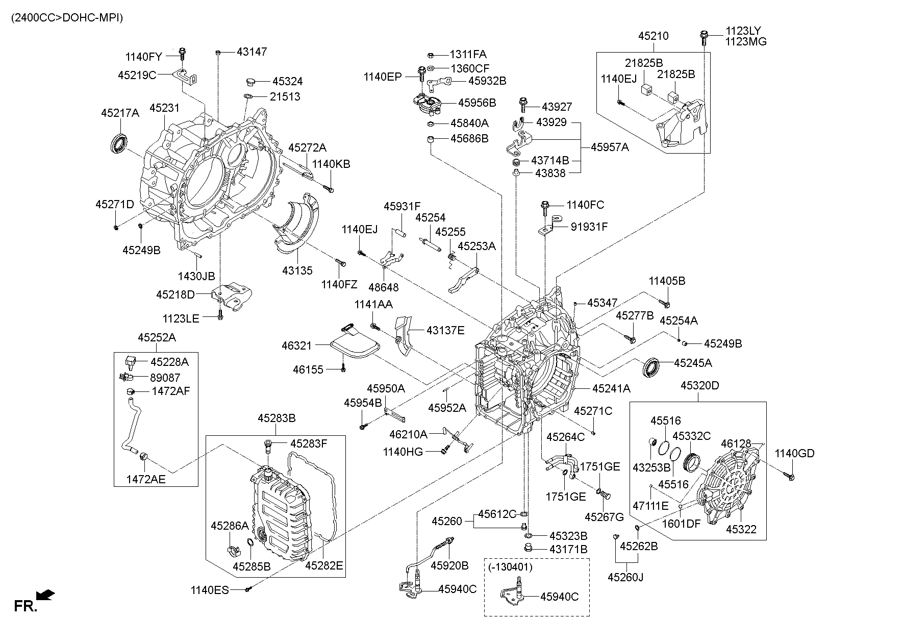 AUTO TRANSMISSION CASE; 1