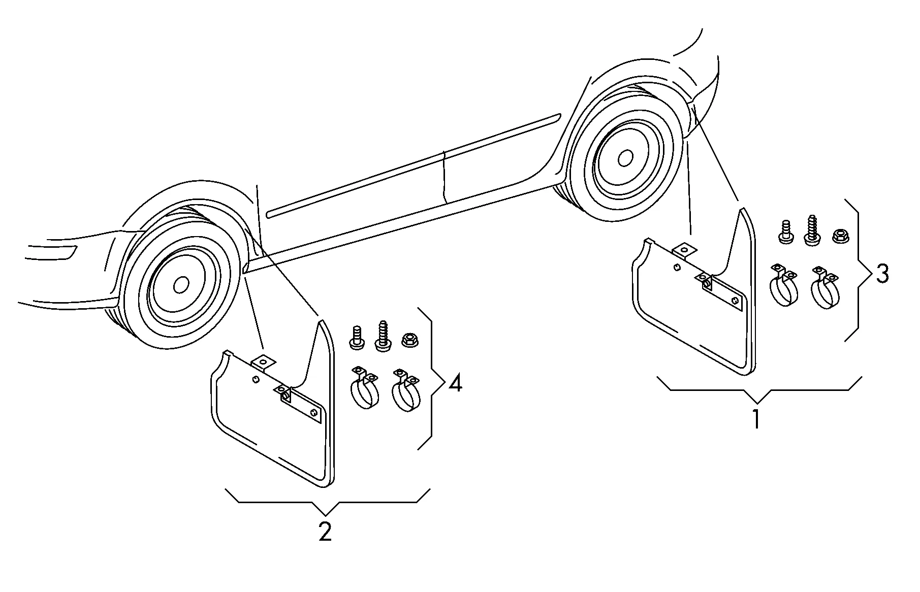 Оригинальные аксессуары Брызговик