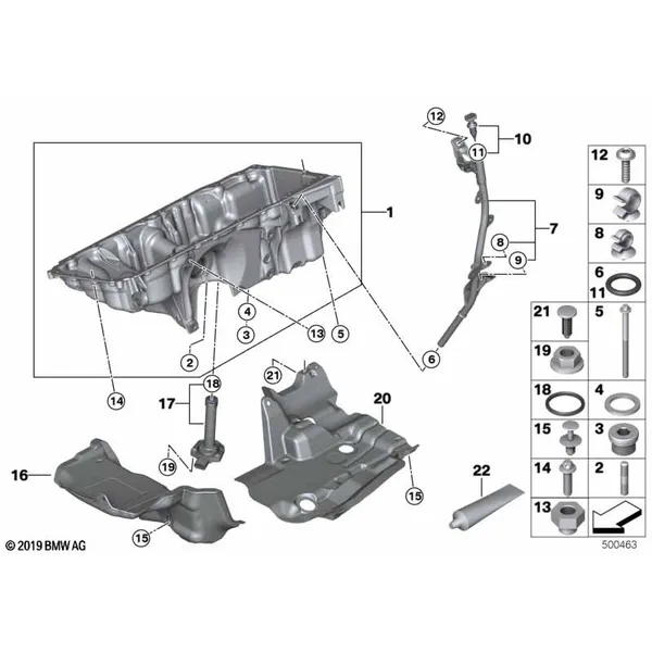 Масляный картер/маслоизмерит.приспособл.
