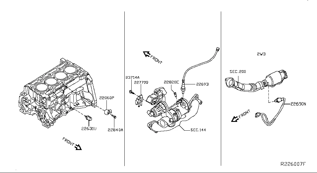 Электронный блок управления двигателем; ENGINE CONTROL SENSORS