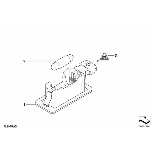 Фонарь подсветки номерного знака