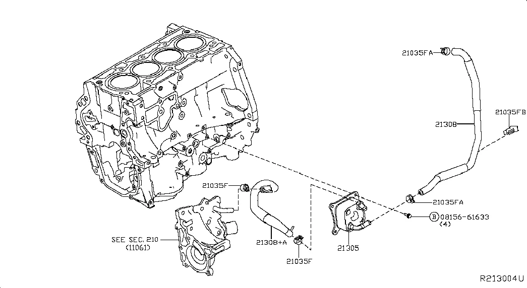 Масляный радиатор ; OIL COOLER MT