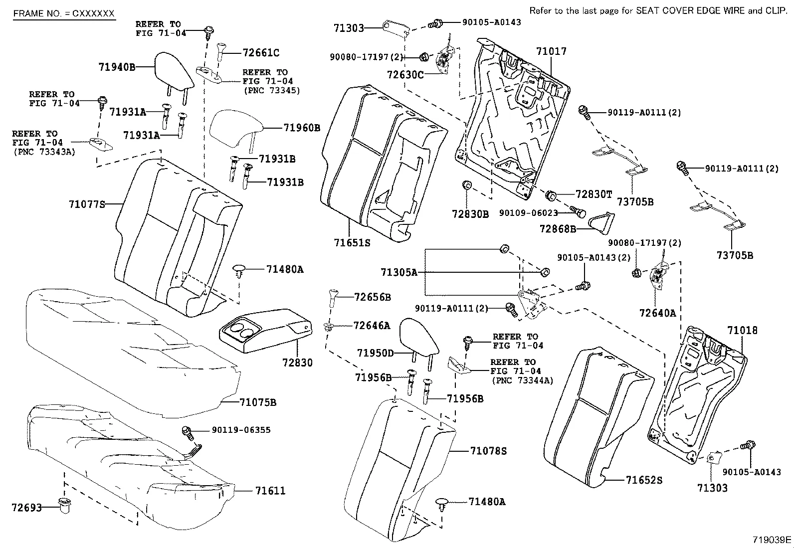 REAR SEAT & SEAT TRACK