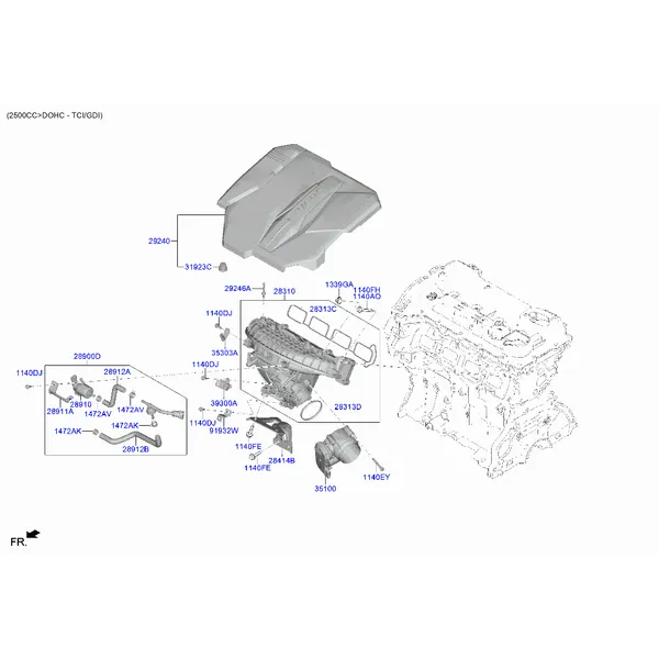 коллектор выпускной двигателя