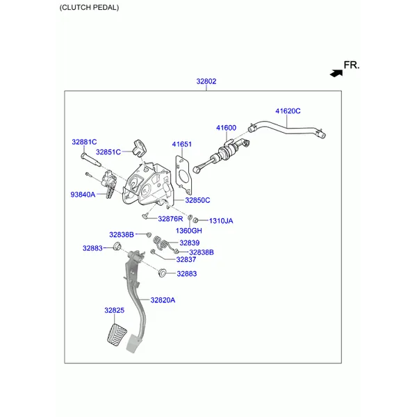 педаль тормоза и сцепления