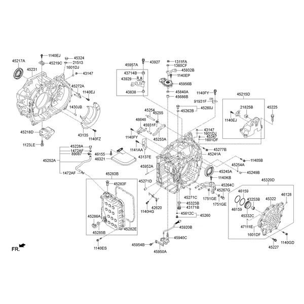 AUTO TRANSMISSION CASE; 1