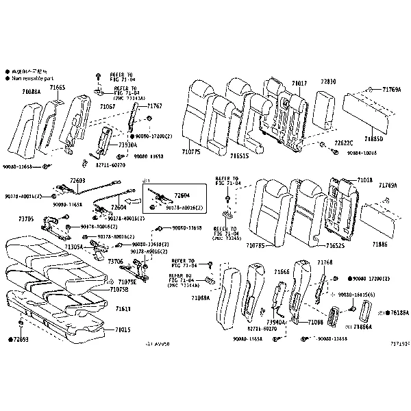 REAR SEAT & SEAT TRACK