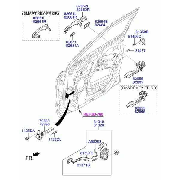 замок передней двери