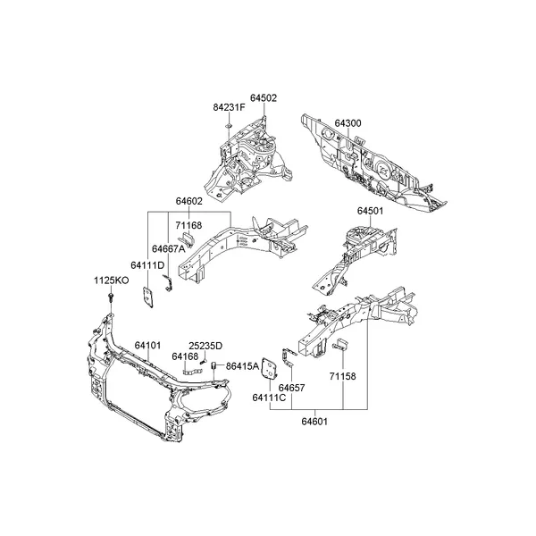 FENDER APRON & RADIATOR SUPPORT PANEL