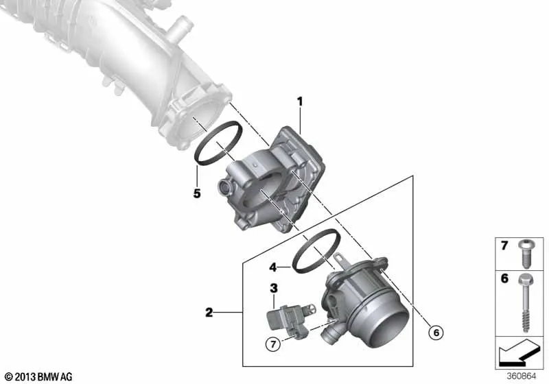Корпус дроссельной заслонки