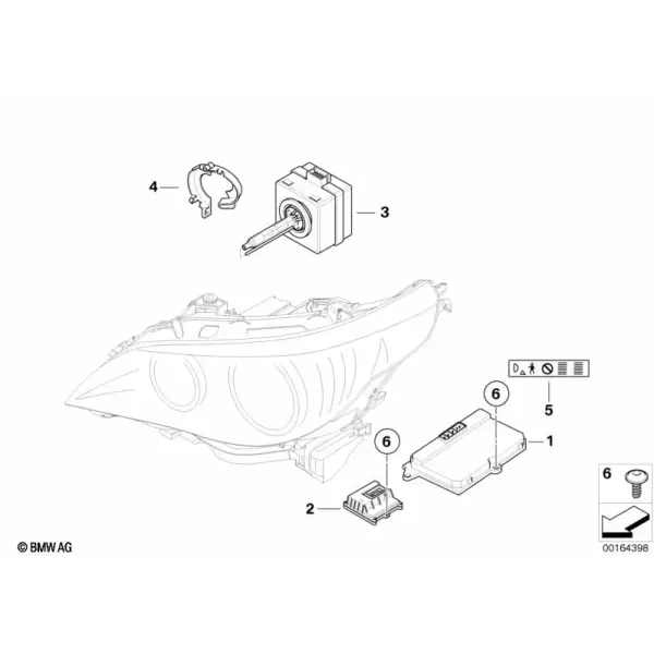 Электронные компоненты ксеноновых фар