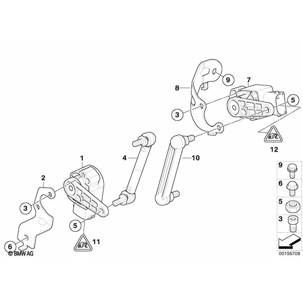 Датчик регулировки угла наклона фар