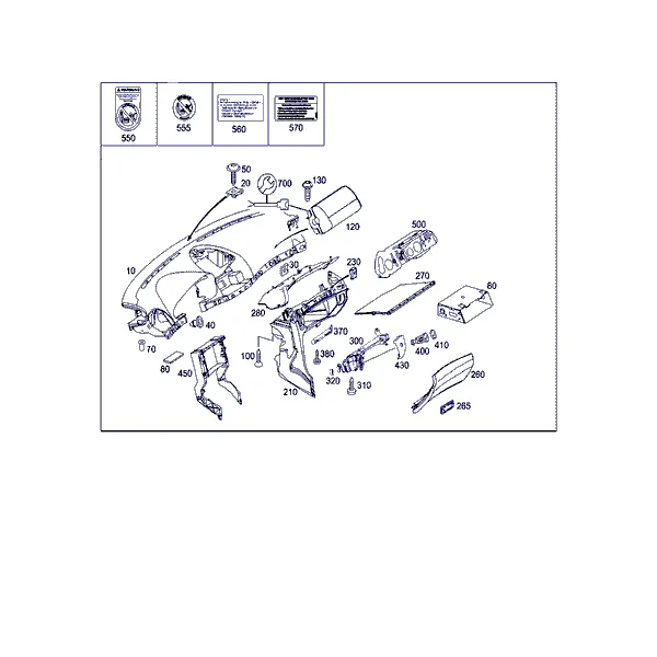 ПЕРЕДНЯЯ ПАНЕЛЬ И ВЕЩЕВОЙ ЯЩИК С ПОДУШКОЙ БЕЗОПАСНОСТИ ПЕРЕДН.ПАССАЖИРА