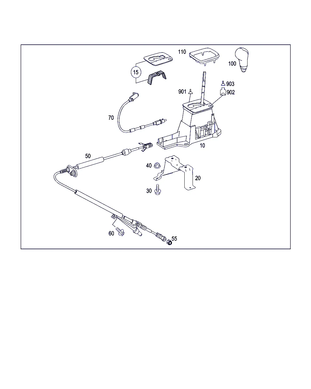 МЕХАНИЗМ СЕЛЕКТОРА АКП НА ЦЕНТР. КОНСОЛИ