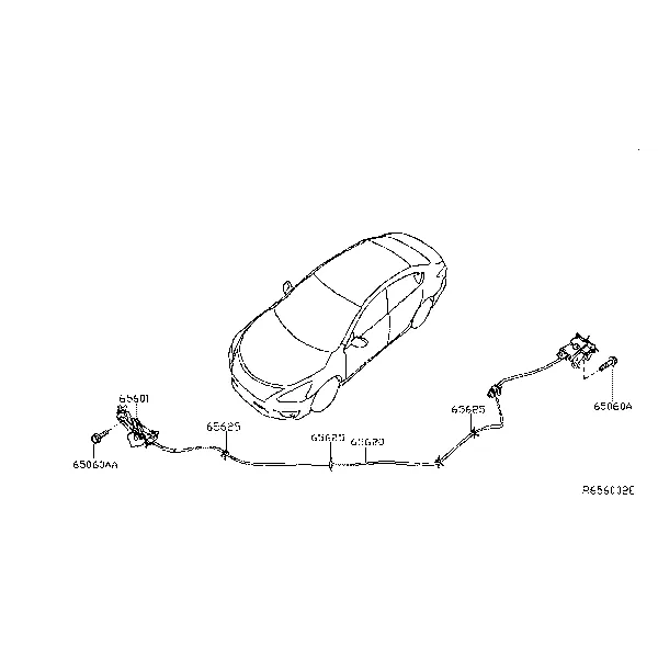 Система управления замком капота
