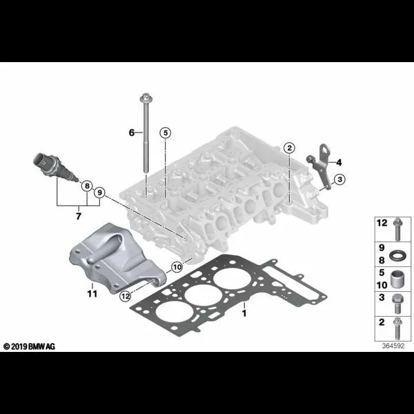 Головка блока цилиндров-доп.элементы