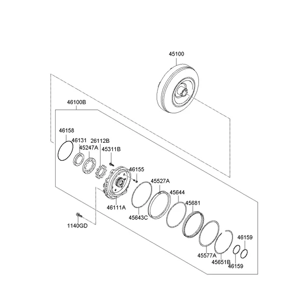 OIL PUMP & TQ/CONV-AUTO