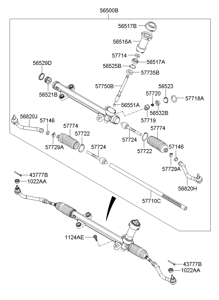 POWER STEERING GEAR BOX