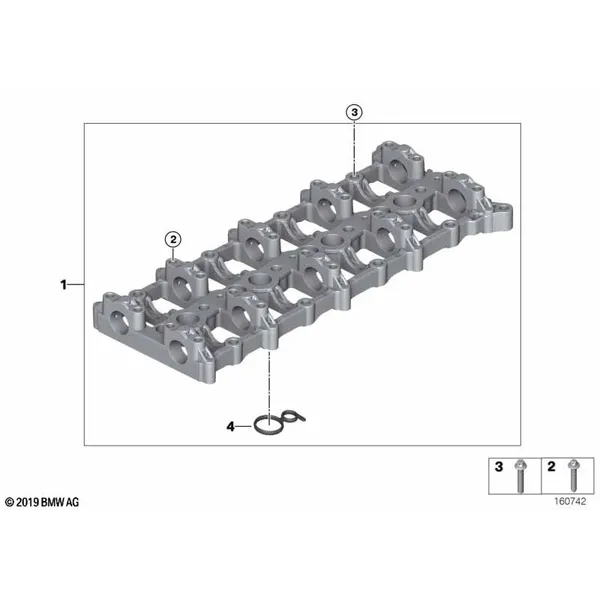 Головка блока ц./промеж.часть картера