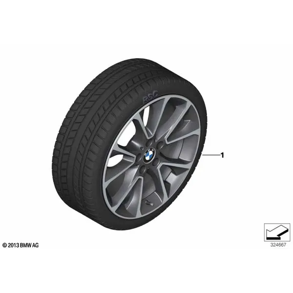 Колесо в сб.зим.звездообр.сп.449 - 19"