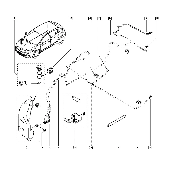 Бачок стеклоомывателя