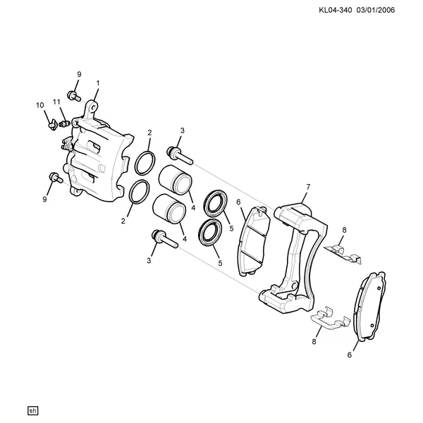 ТОРМОЗНОЙ СУППОРТ/ПЕРЕДНИЙ