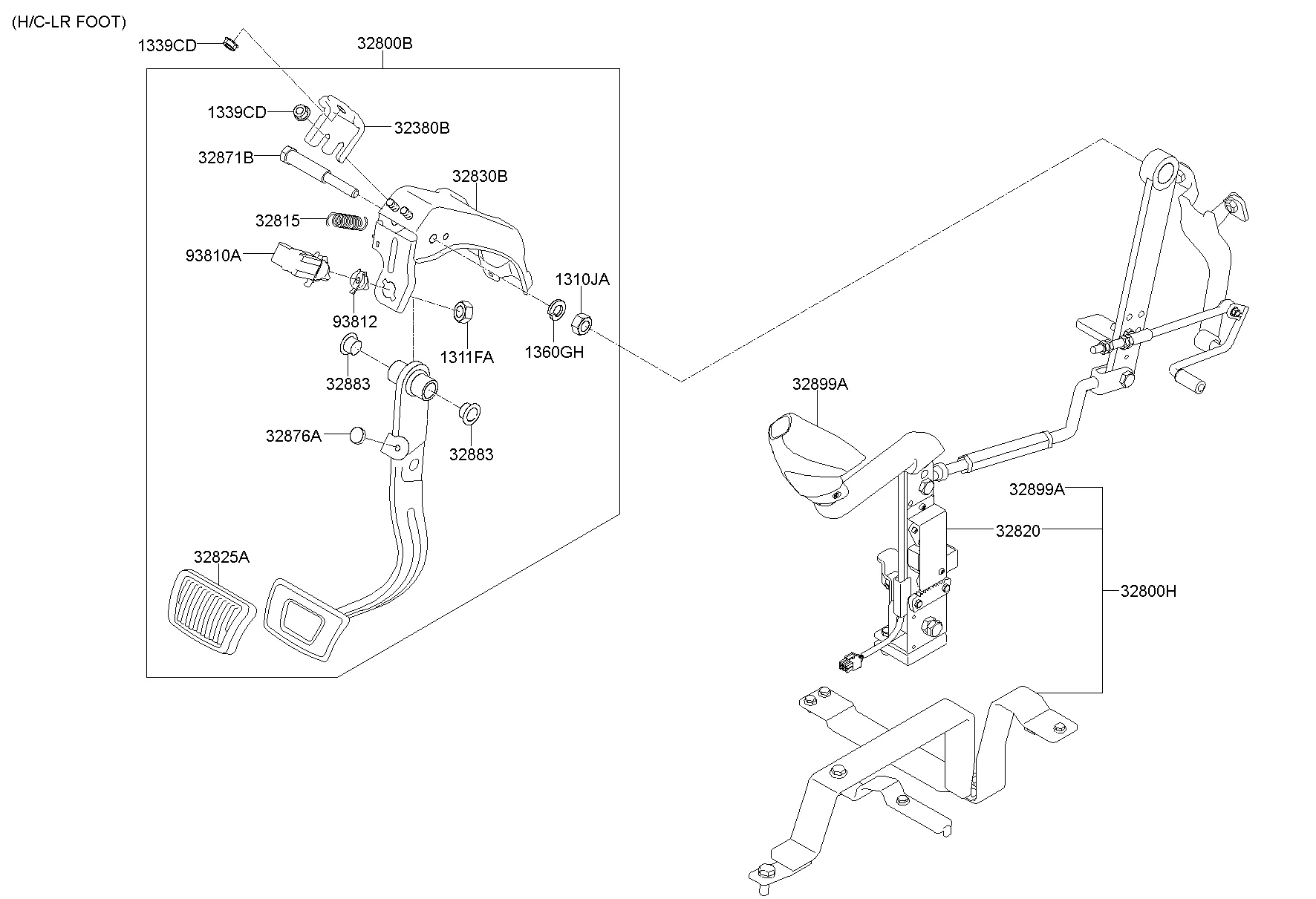 BRAKE & CLUTCH PEDAL; 1