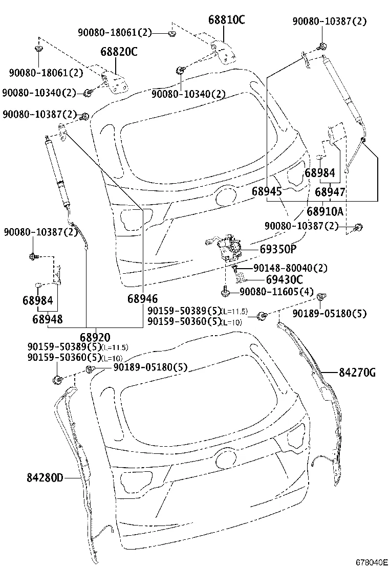 BACK DOOR LOCK & HANDLE