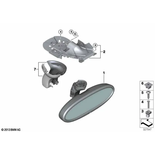 Внутр.зеркало с автоматич.затемнением