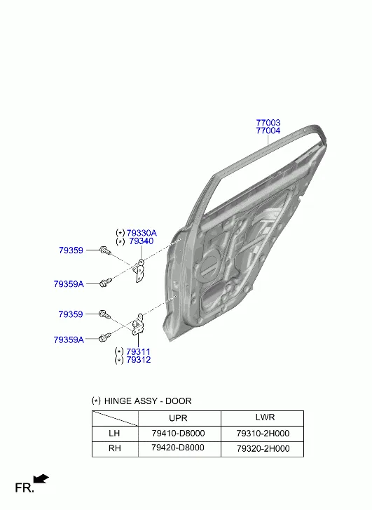 панель задней двери