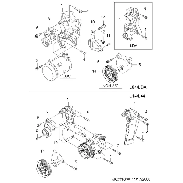 ПОДВЕСКА КОМПРЕССОРА II (8331)
