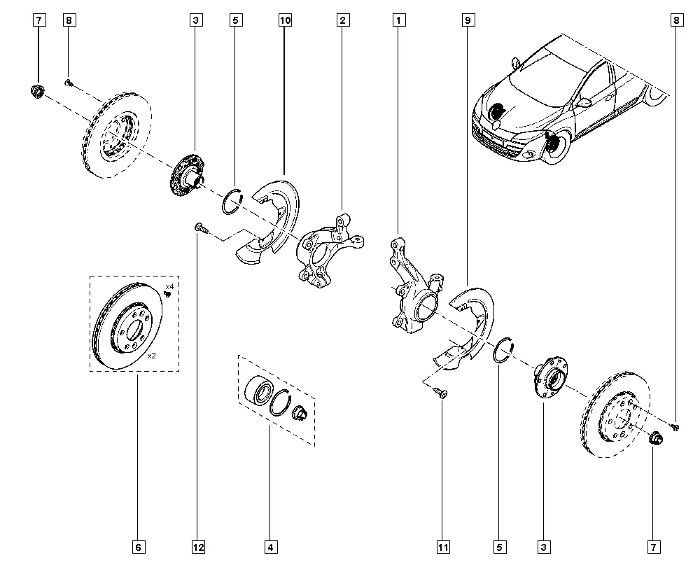 Хвостовик - Тормозной диск