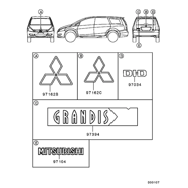 НАРУЖНЫЕ ЭЛЕМЕНТЫ КУЗОВА - НАКЛЕЙКИ И ЭТИКЕТКИ