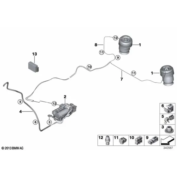 Пневм.рессора сист.регулир.дор.прос./ЭБУ