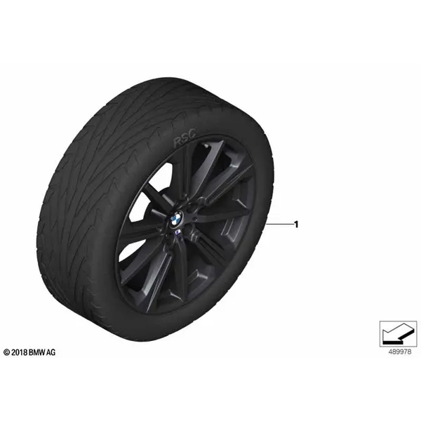 BMW л/с диск M Perf.звездооб.сп.748M-20»