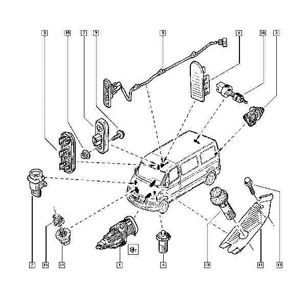 Замок зажигания - Выключатель