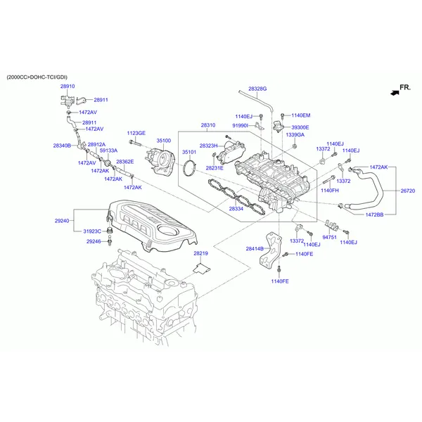 коллектор выпускной двигателя