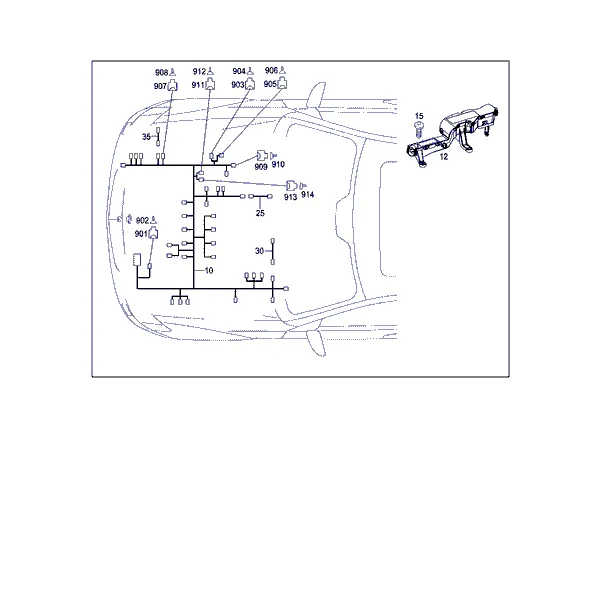 ЖГУТ ЭЛЕКТРОПРОВОДКИ ДВИГАТЕЛЯ