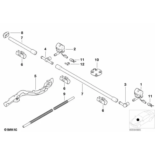 Детали стеклоомывателя