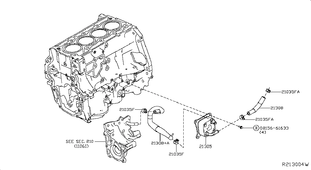 Масляный радиатор ; OIL COOLER CVT