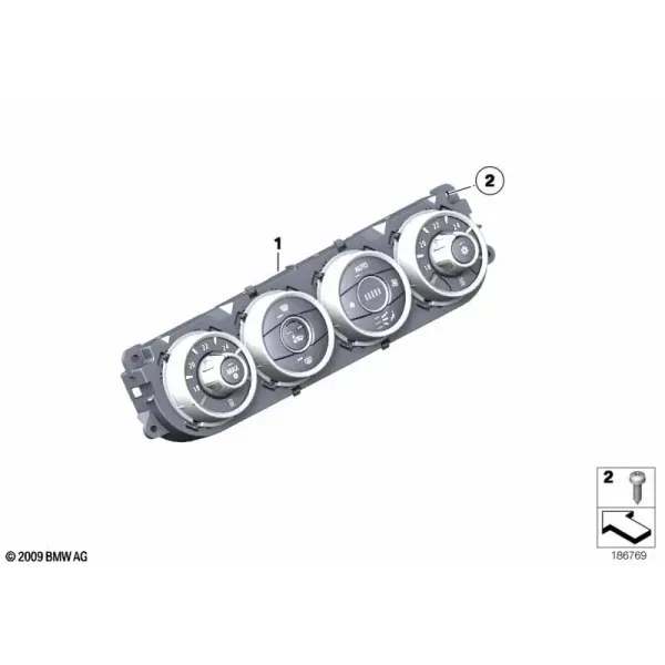 Панель управления климатической установкой