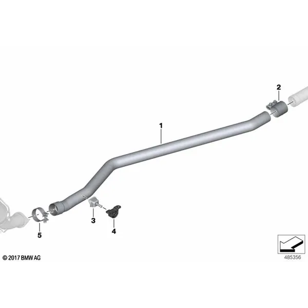 Катализатор/передний доп.глушитель