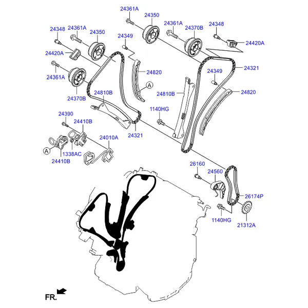 Распределительный вал и клапаны