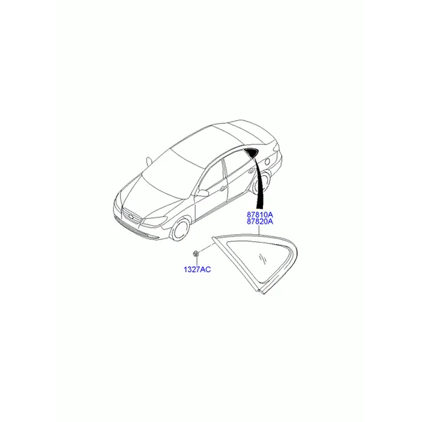 Стекло боковины