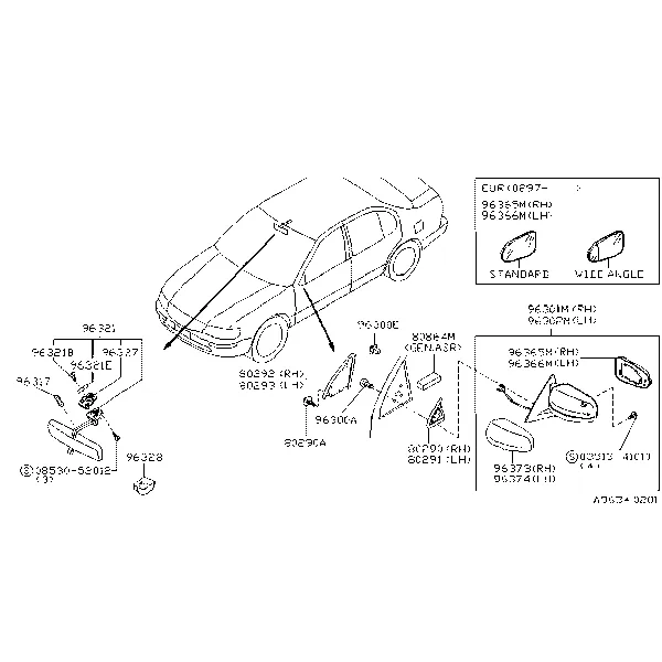 Зеркало заднего вида