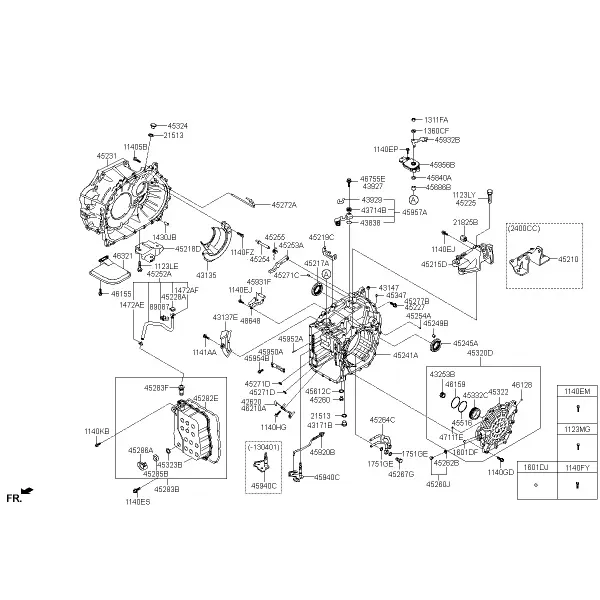 Картер автоматической коробки передач